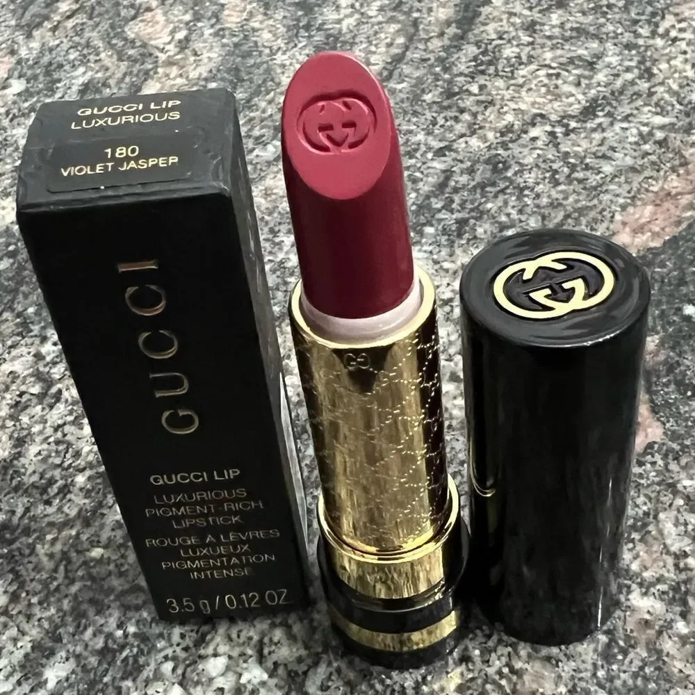 Gucci Lip Luxurious Pigment -Rich Lipstick 180 Violet Jasper new in box